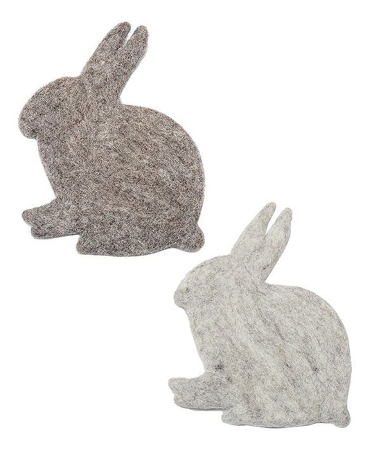 Felt pot stand (rabbit, 2 colors) M16-2508