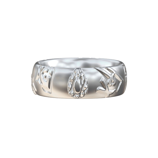 Silver925 Ffx LOGO Design Ring