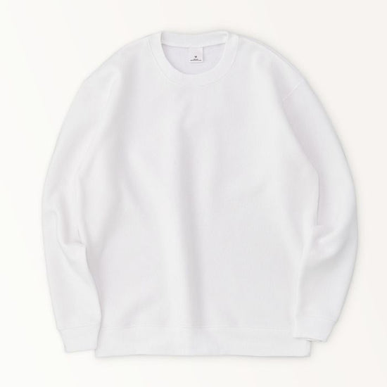 Standard lined sweatshirt white "Humpback whale parent-child dance"