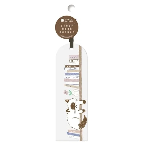 Furukawa Shiko Clear Bookmark – Bookshelf Cats
