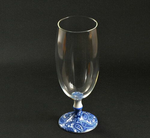 [Arita Roman beer glass (paisley)