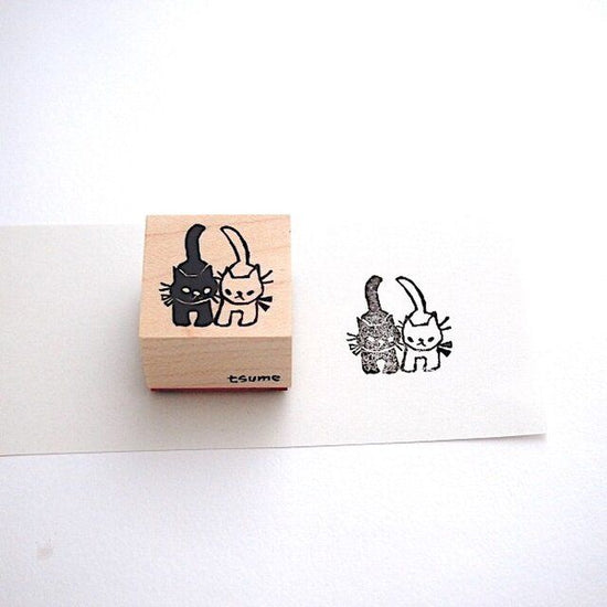 Rubber stamp [black and white] (3cm)
