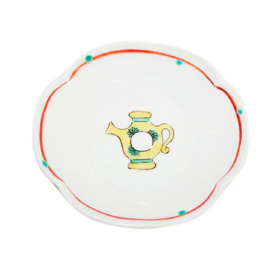 [Eisyou] Yellow pot design jyokuri 3.7" dish