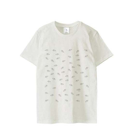 Regular fit T-shirt white "school of clownfish" Type B