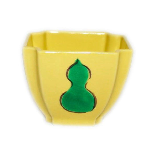 [Eisyou] (Lu), Small cutlery with gourd design on yellow ground
