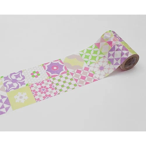 mt casa Thick Washi Tape – Tile Pattern, 90mm×7m