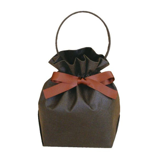 Ribbon Bag L Size Non-woven Fabric Bag with Ribbon, 50 pcs/pack LP-050-040