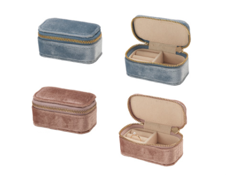 Mini zipper jewelry box, pack of 5 AO-JP-1001