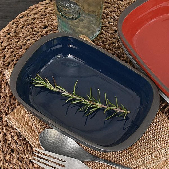 Navy Grill Chef Gratin, Blue Type, Western Tableware, Ovenware, Gratin, Made in Japan, Minoyaki, Stylish, Modern