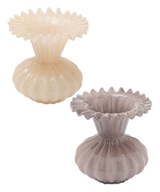 Glass flower vase (2 colors) M53-2583