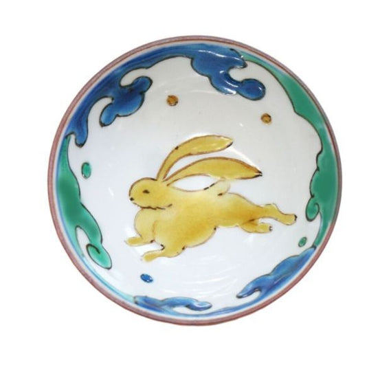 [Kaga Kiln] Cup with design of Chinese zodiac [Rabbit