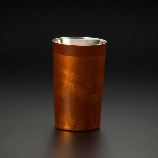 Lacquer-polished cup, double-layer structure, sandalwood series, highball, red SCW-H502
