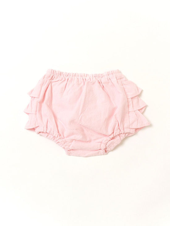 Frilled Pants Plain Marshmallow Pink