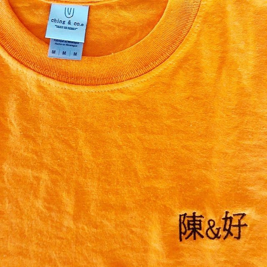 "Chen & Good -orange-" Long-T