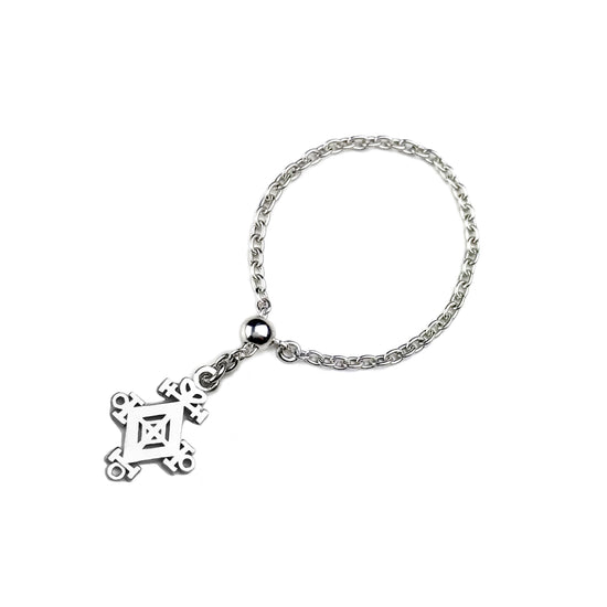 Colt chain ring [Love Charm - Silver].