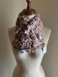 Handwoven tweed scarf | mid switch ♭94 [made with apparel leftover yarn]