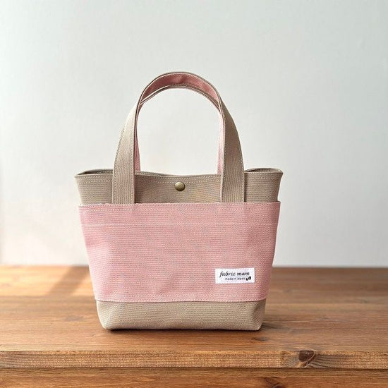 <New Item>Solid Canvas Mini Tote *Smoky Coral