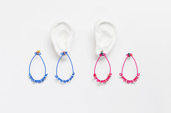 Ribbon hoop Drop (Pink)