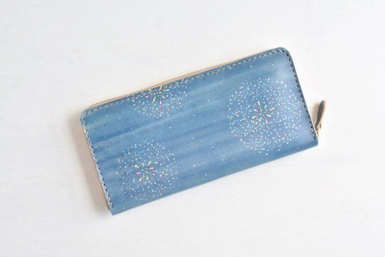 Fireworks No.15 (round zipper long wallet)