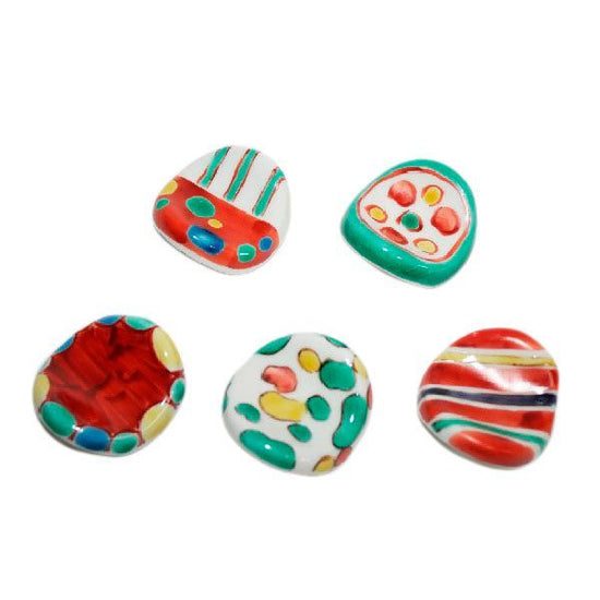 [Eisyou] Echigo-style oval chopstick rest (set of 5)