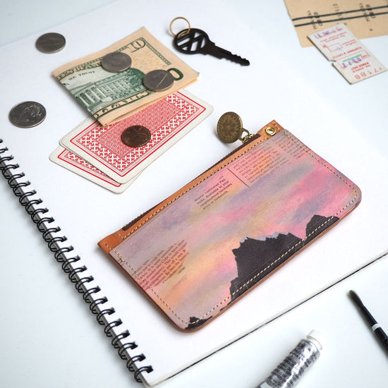 Slim Fragment Case (Yuzora) Card Coin Pass Case Mini Wallet