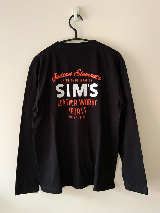 SIMs Original T-Shirt (Long Sleeve) / WHT×ORG