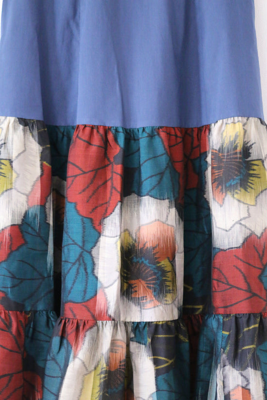 Peony -Meisen Teered Skirt navy