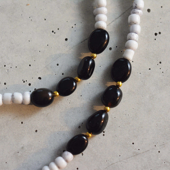 Neckless -Java Beads & Onyx