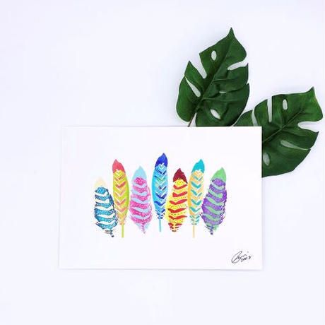 Wild African Art Print (unframed) Get Together Feathers