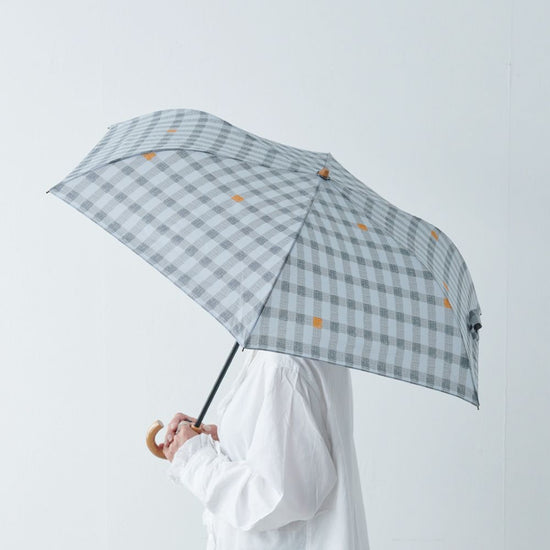 rain umbrella / folding umbrella "gingham