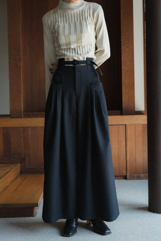 Waist Pocket Wide Pants/2color