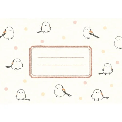Furukawa Shiko Hanko Stamp-Print Letter Set – Round Little Bird