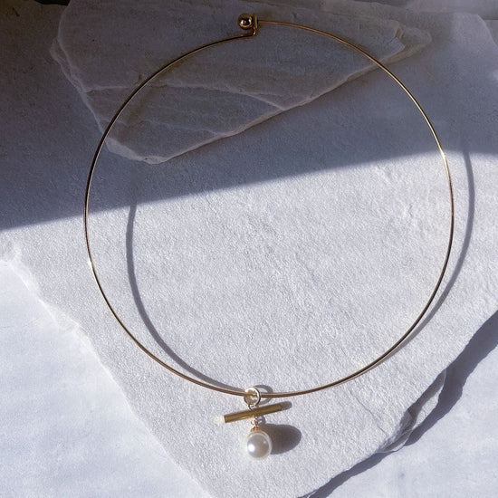 Hoop Antique Pearl Necklace