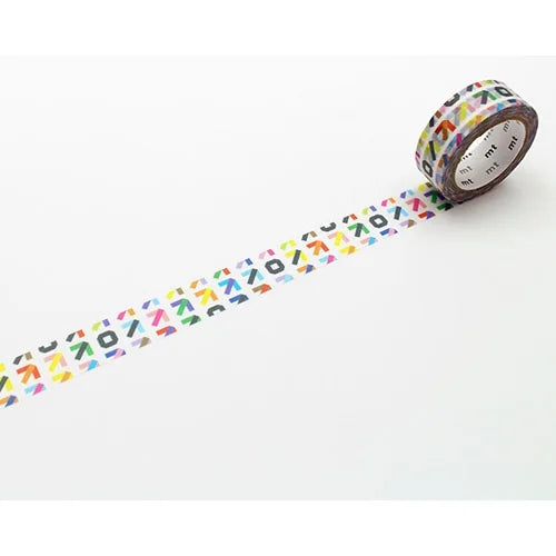 mt Masking Tape 1P – Arrows, 15mm×7m
