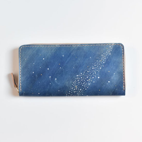 Starry sky No.259 (Round zipper long wallet)