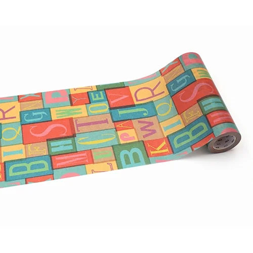 mt casa Thick Washi Tape – Alphabet, 150mm×7m