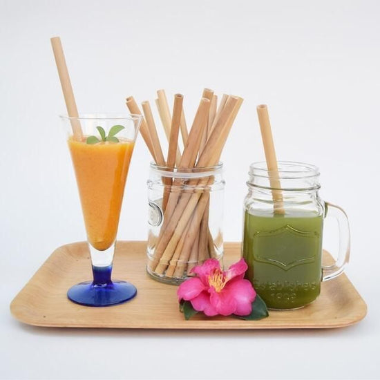 Bamboo Straw + Cleaning Brush - Straw made from 100% natural bamboo BAMBOO STRAW [BS-01] | BALIISM