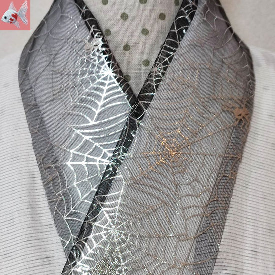 ◆ spider web half collar 7. silver