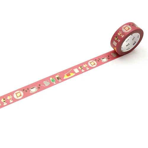 mt Masking Tape ex – Retro Café, 15mm×7m