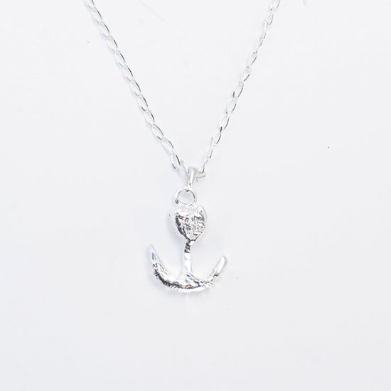 Silver 925 Flower Necklace