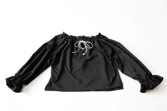 Rope Gather Blouse (Black)