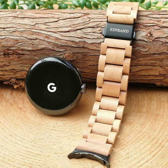 EINBAND Google Pixel Watch Natural Wood Band Maple Wood