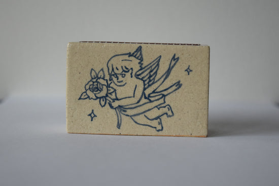 Ceramic Matchbox  Little Angel