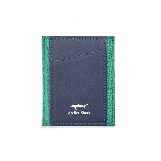Shark Leather Pass Wallet Minimalism Wallet