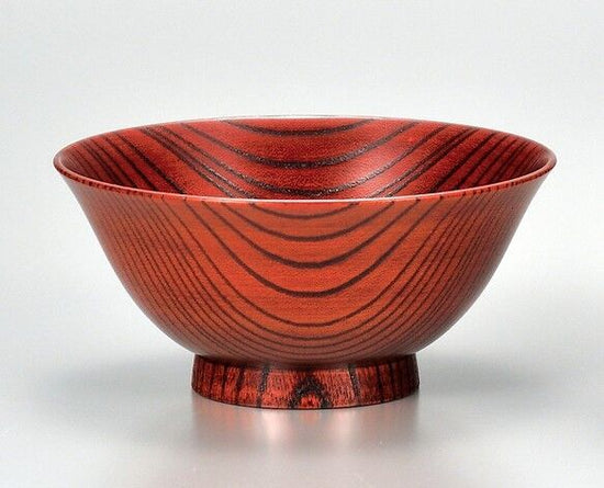 Yamanaka-nuri Kasho-an original product: Zelkova 4.1 Rice Bowl, Akazuri SO-328