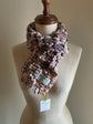 Handwoven tweed scarf | mid switch ♭94 [made with apparel leftover yarn]