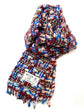 Handwoven tweed scarf | thin ♭62 [made with apparel leftover yarn]