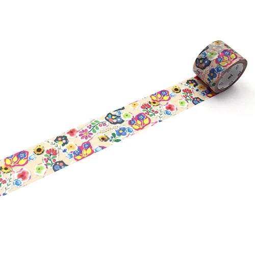 mt Masking Tape ex – Flowers, 30mm×5m
