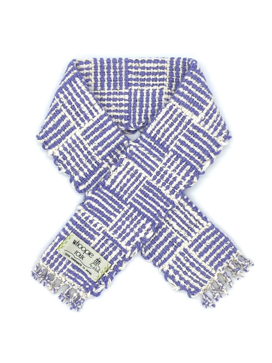 Hand-woven scarf made of 100% organic cotton _ WALL / purple ♭123