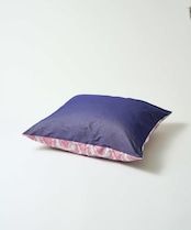 Cushion cover / pink damask × blue jeans / L